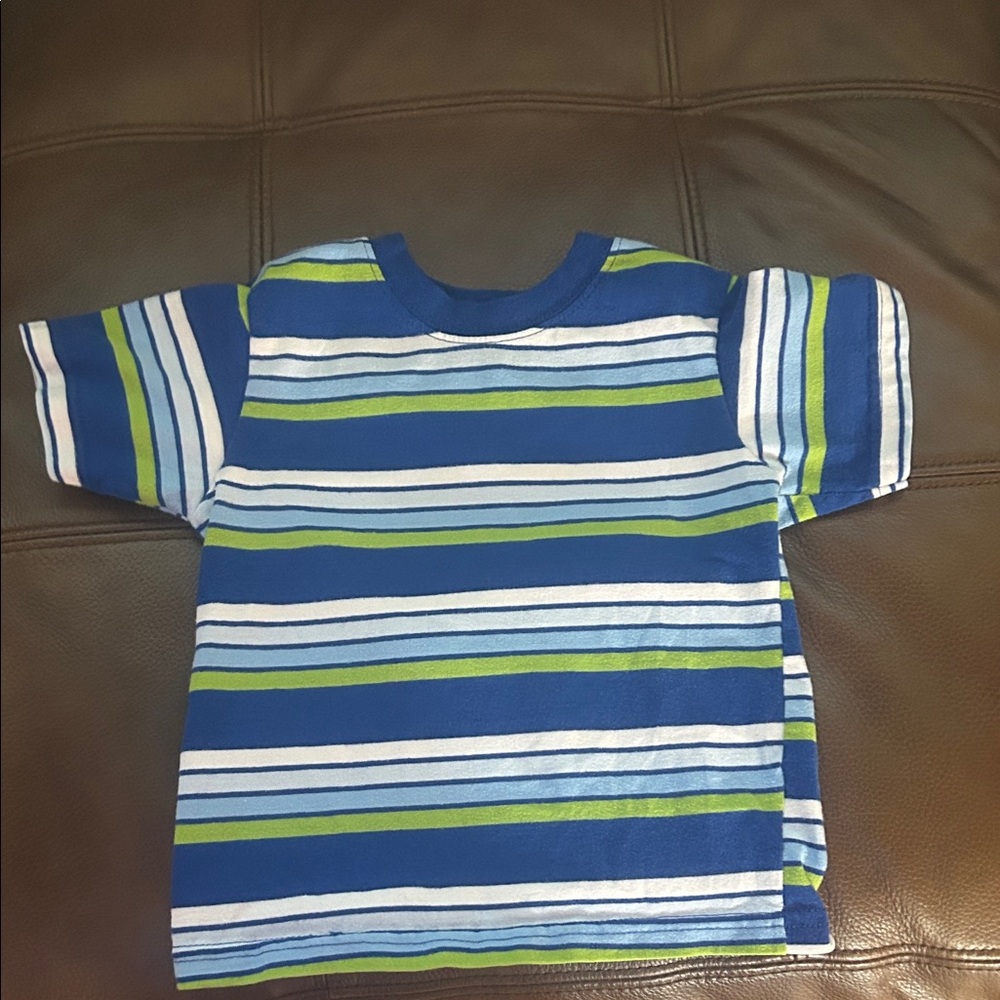 Garanimals Blue and Green Striped Tee